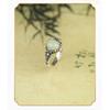 Adjustable Flower Ring Women Men Vintage Ethnic Style Red Agate Jade Oval Floral Statement