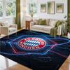 Bayern Munich Design Crystal Velvet Rug Soft Decorative Mat for Bedroom Entrance