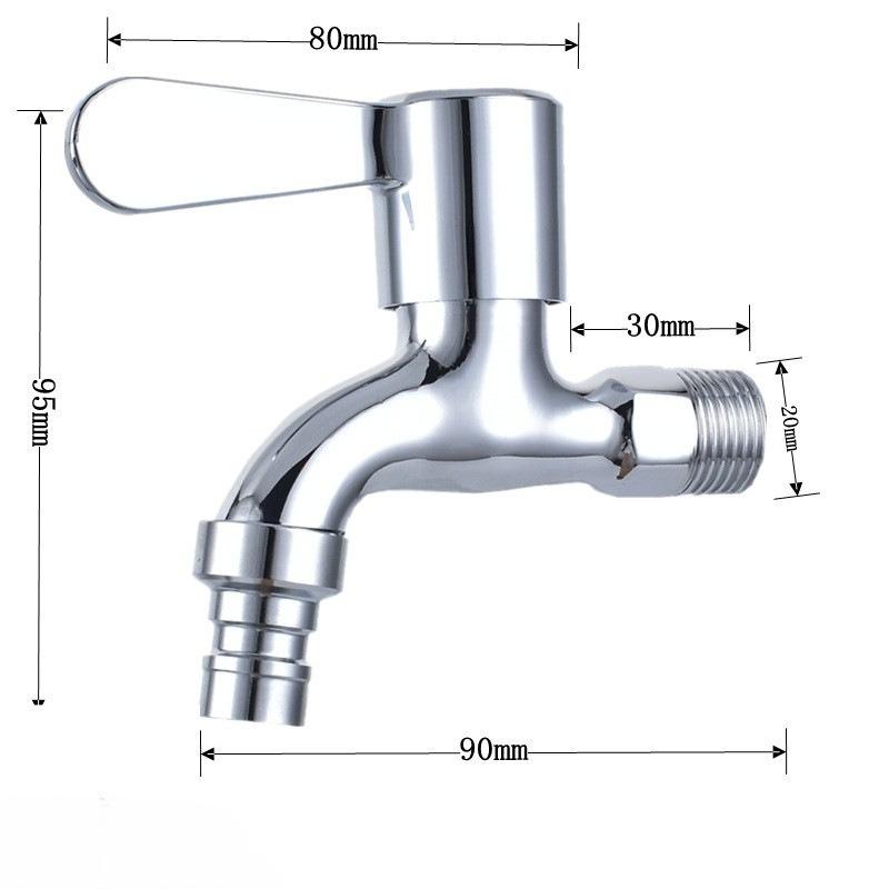 Washer Faucets In-wall Copper Faucet Valve Core Washing Machine Faucet 1/2"  4-point Water Inlet For Household Improvement