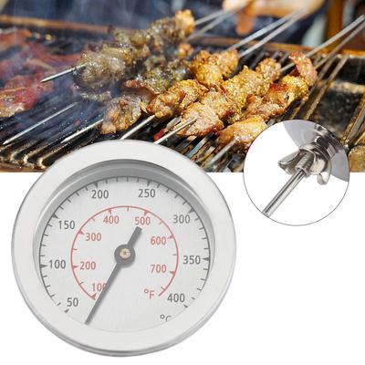 100~700℉ Barbekü Izgara Termometresi Sıcaklık Ölçer Analog Kadran Çift Ölçekli Barbekü Termometresi Çift Ölçekli Termometre Termometre