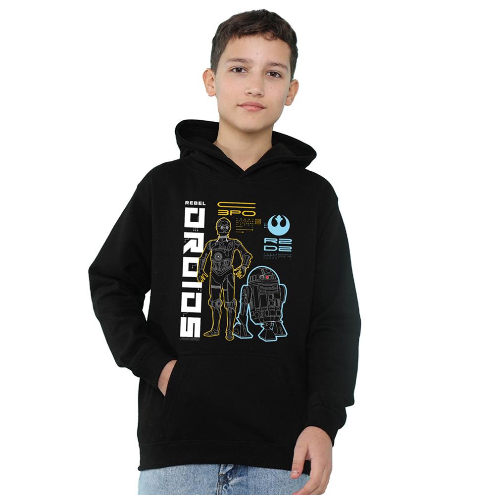Star Wars Childrens/Kids Rebel Droids Heather Pullover Hoodie