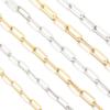 1 Meter Stainless Steel Paperclip Chain Gold Steel Color Link Chains For Jewelry Making DIY Handmade Necklace Bracelet Materials