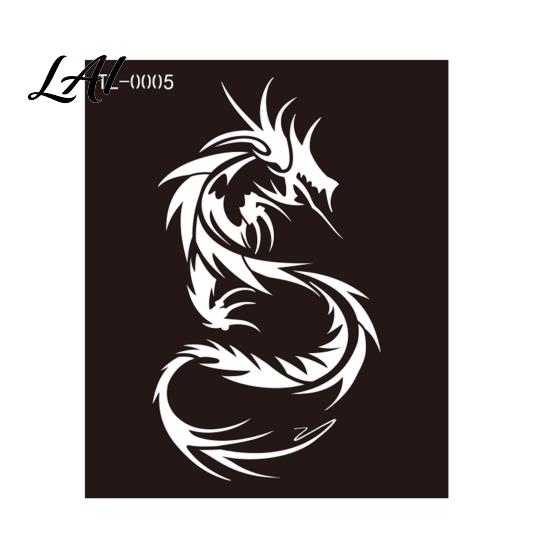 Indian Hand-painted Tattoo Henna Stencil Reusable DIY Tattooing Template Floral Animal Patterns Hand And Wrist Stencil for Temporary Tattoos