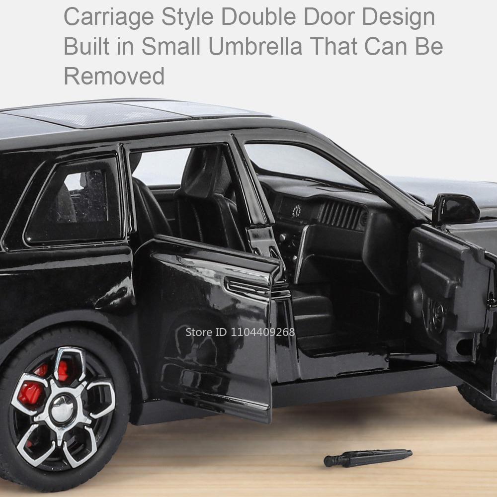 1:32 modelov áut Rolls Royce Cullinan Wraith Hračka Kovový odliatok Zvuk Svetlo Otvárateľné dvere Luxusné vozidlá Domáce dekorácie Ozdoby