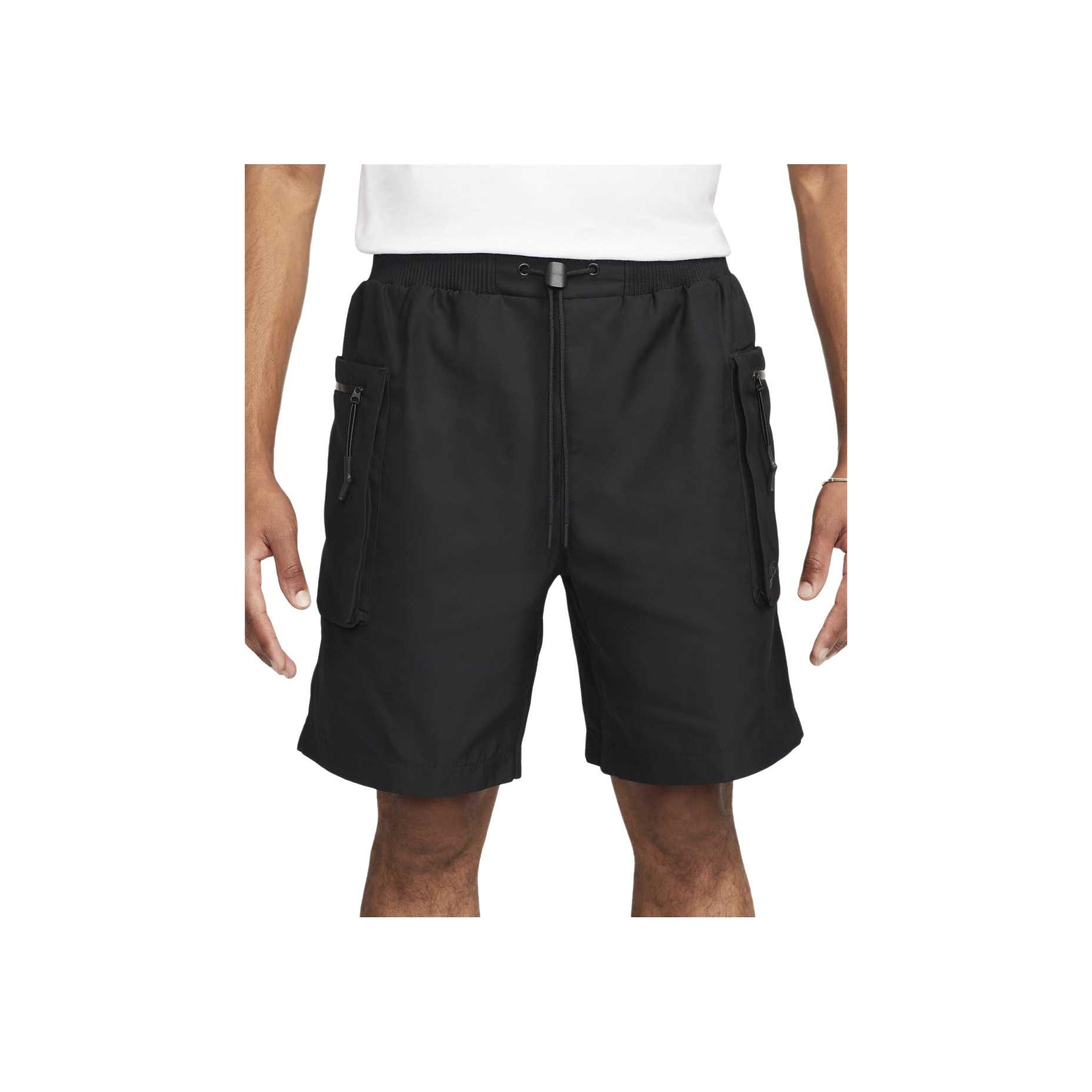 

Nike Тканые шорты утилитарного стиля однотонные свободные со средней посадкой повседневные шорты мужские шорты черные FB7528-010 XL