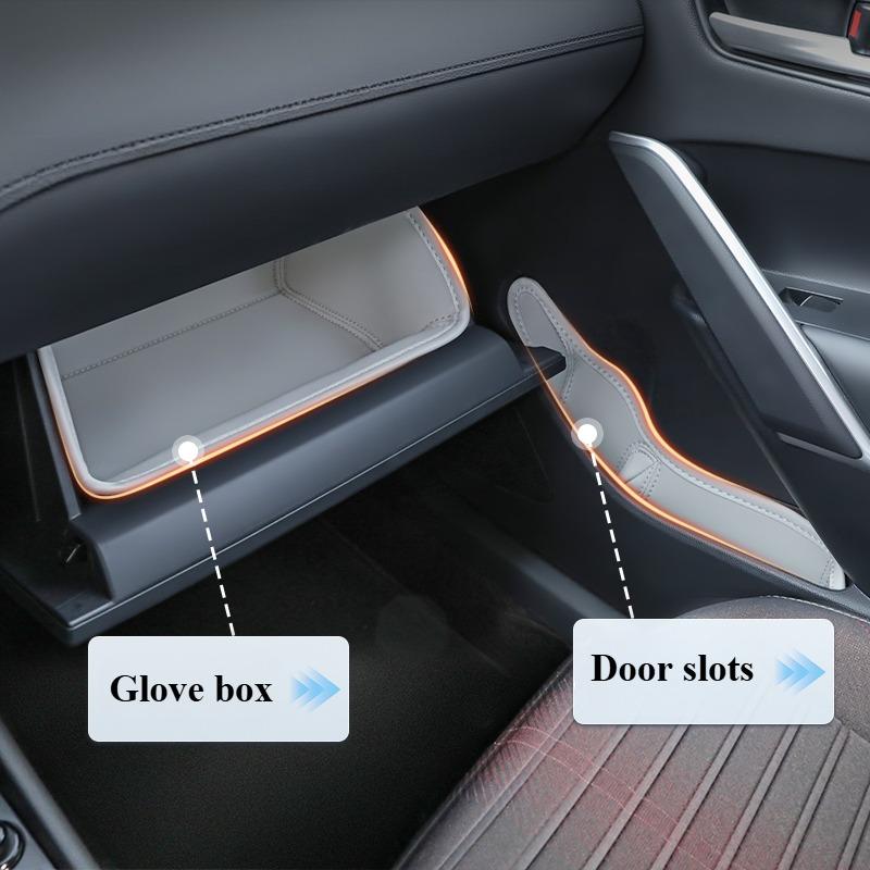 For Toyota Corolla E210 Corolla Cross 2019-2026 Car Door Slot Protective Pad Leather Waterproof Glove Box Mat Auto Accessories