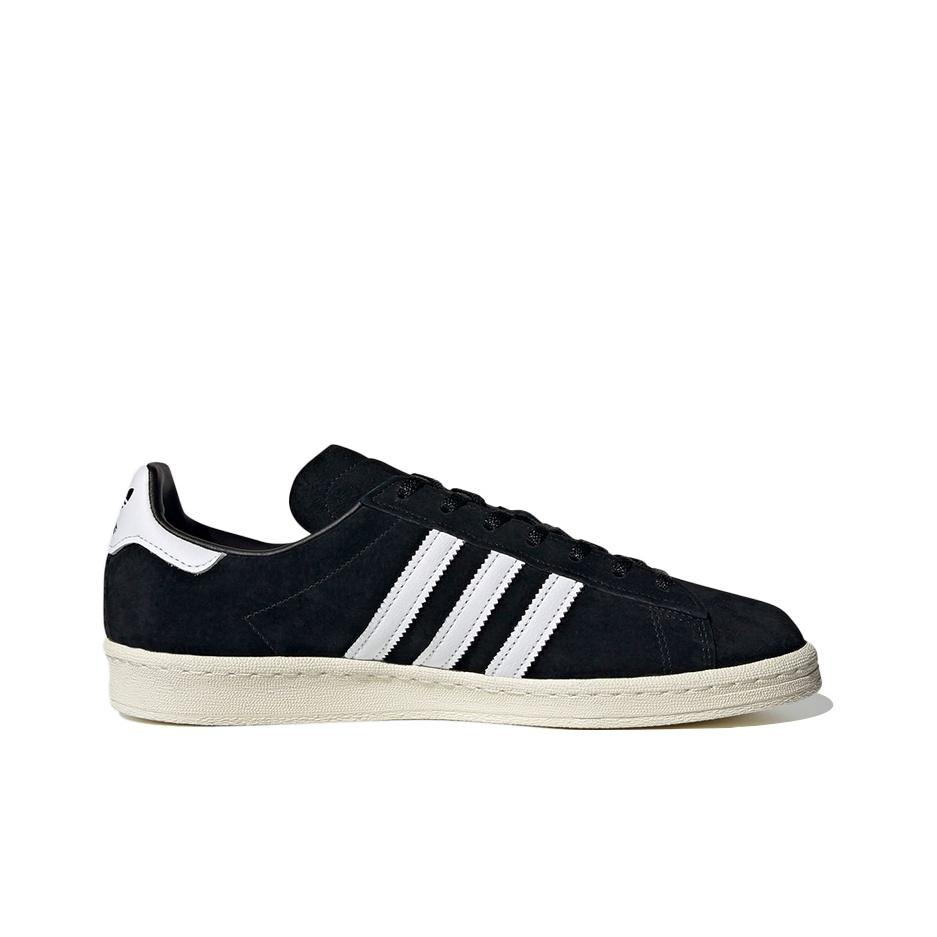 adidas Campus 80s Schwarz Weiß Unisex Sneaker Core-Black Cloud-White Off-White FX5438