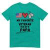 My Favorite Veteran Is My Papa Father Veterans Day Kids TShirt
