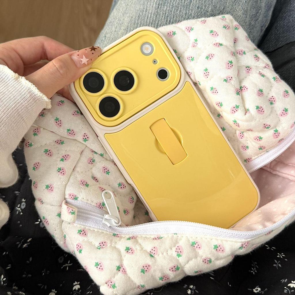 High-Grade Solid Color Ring Holder Phone Case, Compatible with iPhone 14/13 and Apple Promax Models, Drop-Proof Design