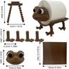 Cute Animal Toilet Paper Holder - Sturdy PLA Bathroom Tissue Roll Stand (Cat, Pig, Frog, Dog Designs) (Frog)