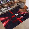 Custom Rug F1 Pattern Print Name Text Soft Non‑Slip Floor Carpet for Home Indoor Decoration