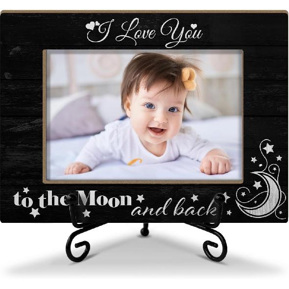 Zodvery New Baby Picture Frame, Wooden Photo Frame Family Frame For New Parents, 4x6 Picture Frame, Tabletop Display Home Decor for Living Room,