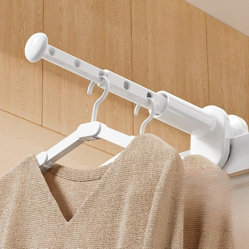 No Drill Travel Telescopic Clothes Rack Portable Travel and Business Trip Hotel Indoor Folding Clothes Rack