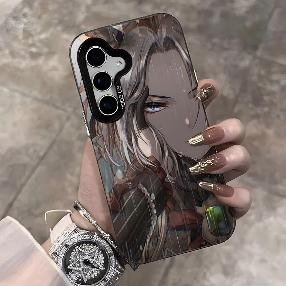 

Uma Musume Pretty Derby Phone Case For Samsung S25 Ultra S23 S22 S21 S20 Ultra Plus S24 Fe A54 A55 Color Silver Cover Samsung S23 Plus