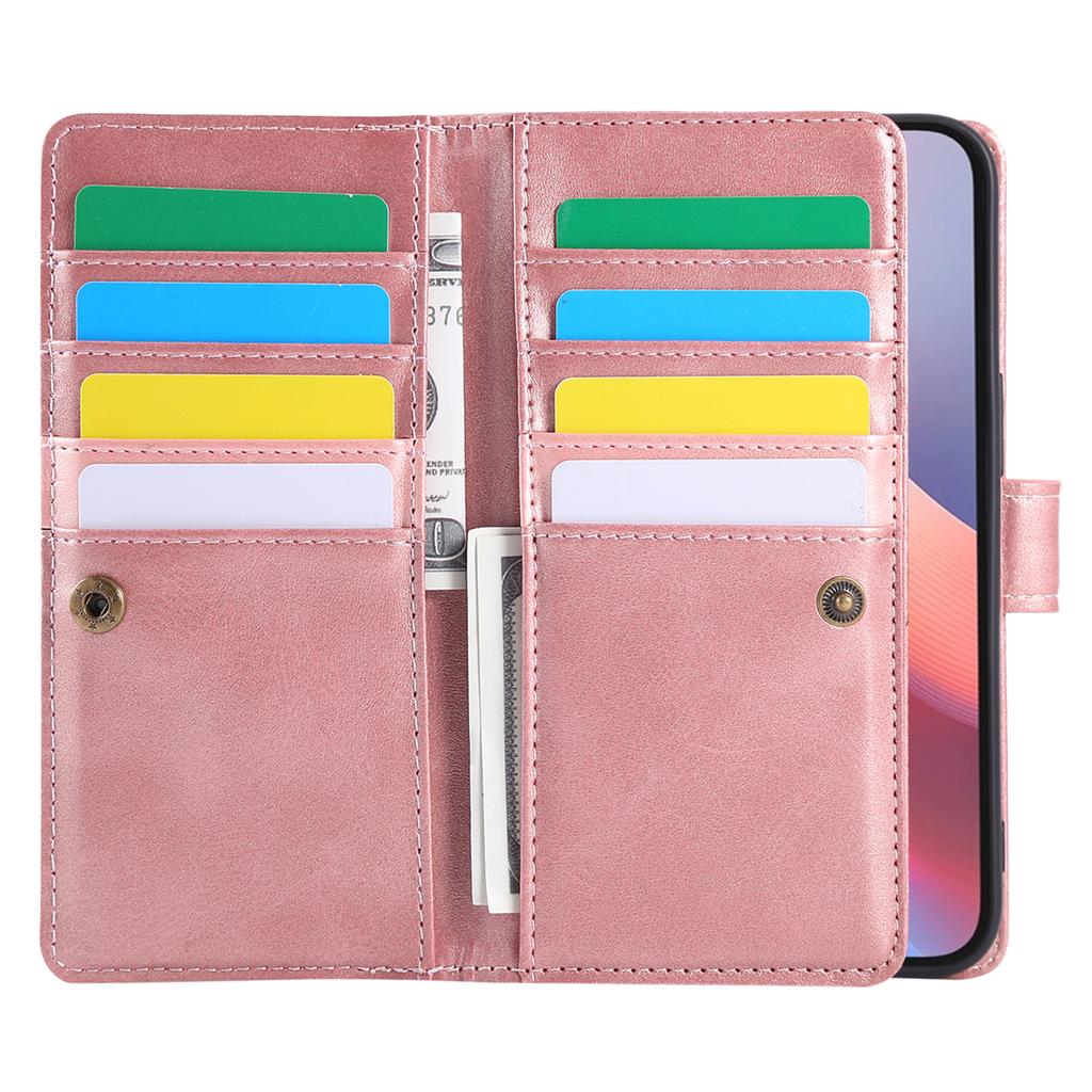 For iPhone 16e Case Split Leather Magnetic Wallet Phone Protector with Wrist Strap