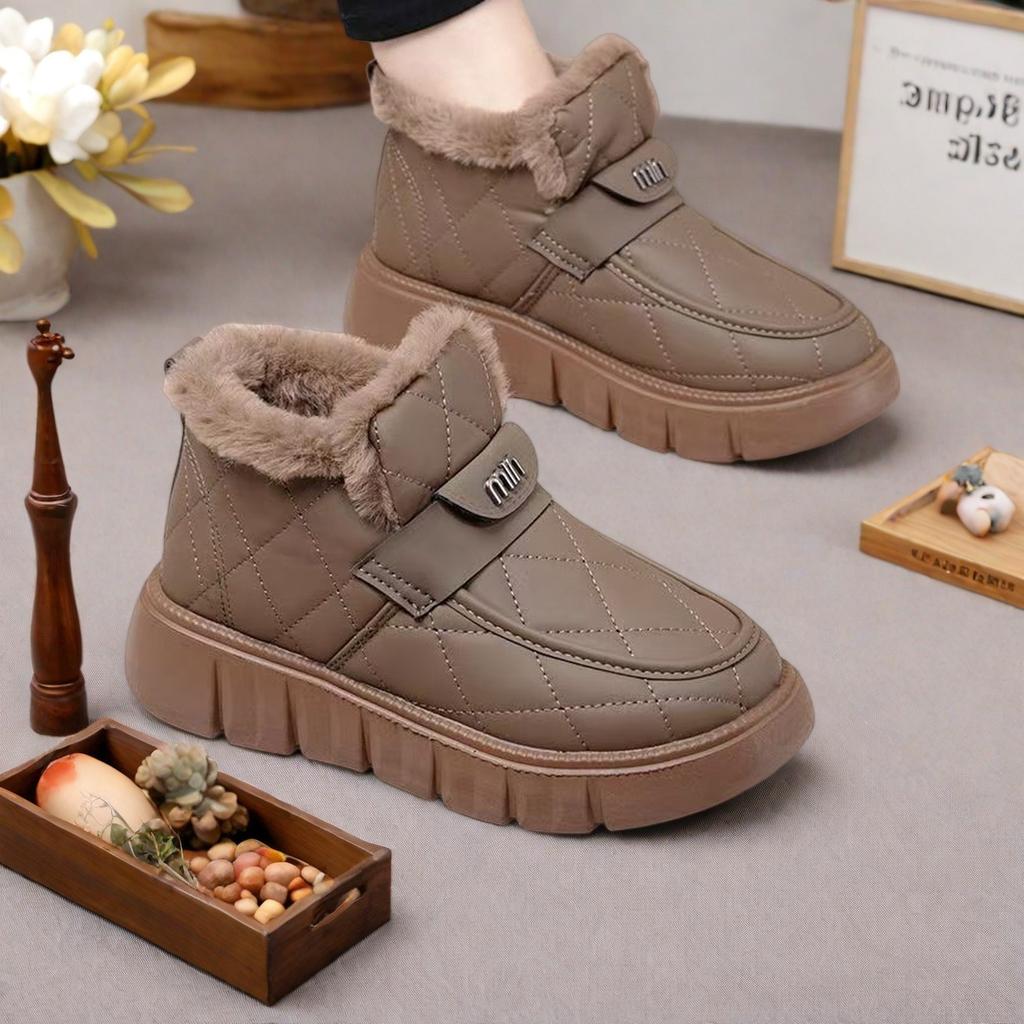 Snow Boots, Cotton Shoes, Winter New Style, Soft Sole with Thick Velvet, Warm and Fashionable, Versatile Cotton Boots