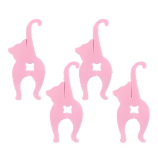 4Pcs Cat Butt Bread Clip Reusable Cat Dog Food Bag Clips 3D Printed Funny Cat Dog Butt Shaped Bread Tie Cat Lover Gifts