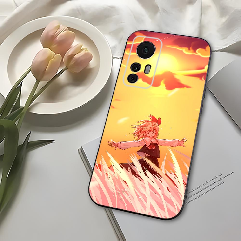Game T-Touhou P-Project Phone Case For Xiaomi 11 Redmi Note 11 5G 8T 9A 9 10T Note8Pro Note9 12SUltra Black Case