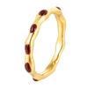Einfacher Geometrischer Tropfring Damen Nischen Design High-End Ring, Titanstahl Galvanisierung Unregelmäßige Accessoires