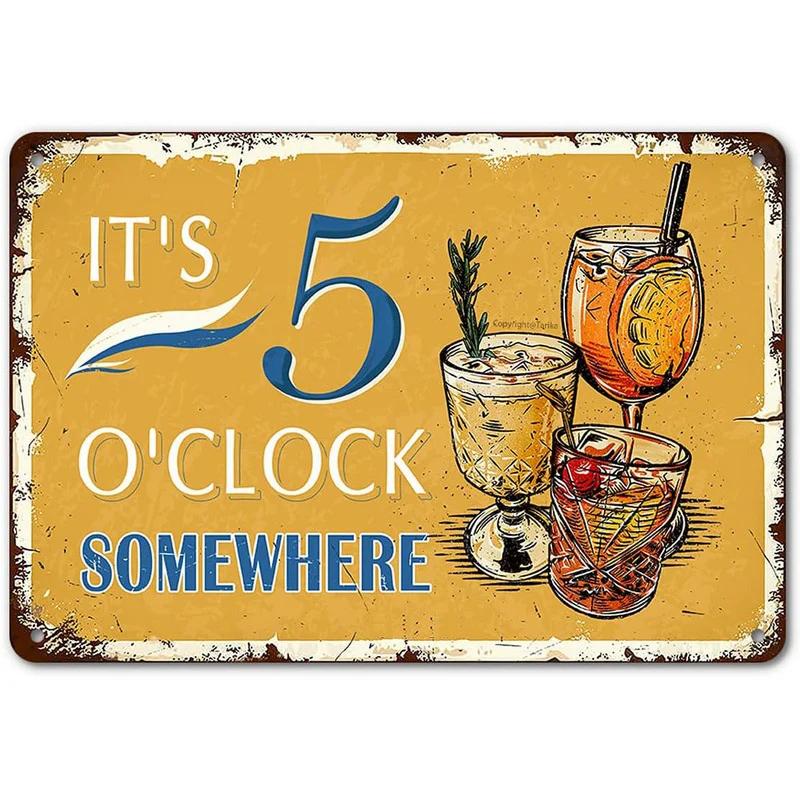Metal Tin Signs Pizza Coffee Beer Wall Decoration Plaque Vintage Art Poster Iron Painting for Man Cave Home Cafe Garden Club