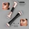 Doppelendiger Foundation- & Concealer-Pinsel: Angeschrägter Konturpinsel für Puder & Tragbares Make-up