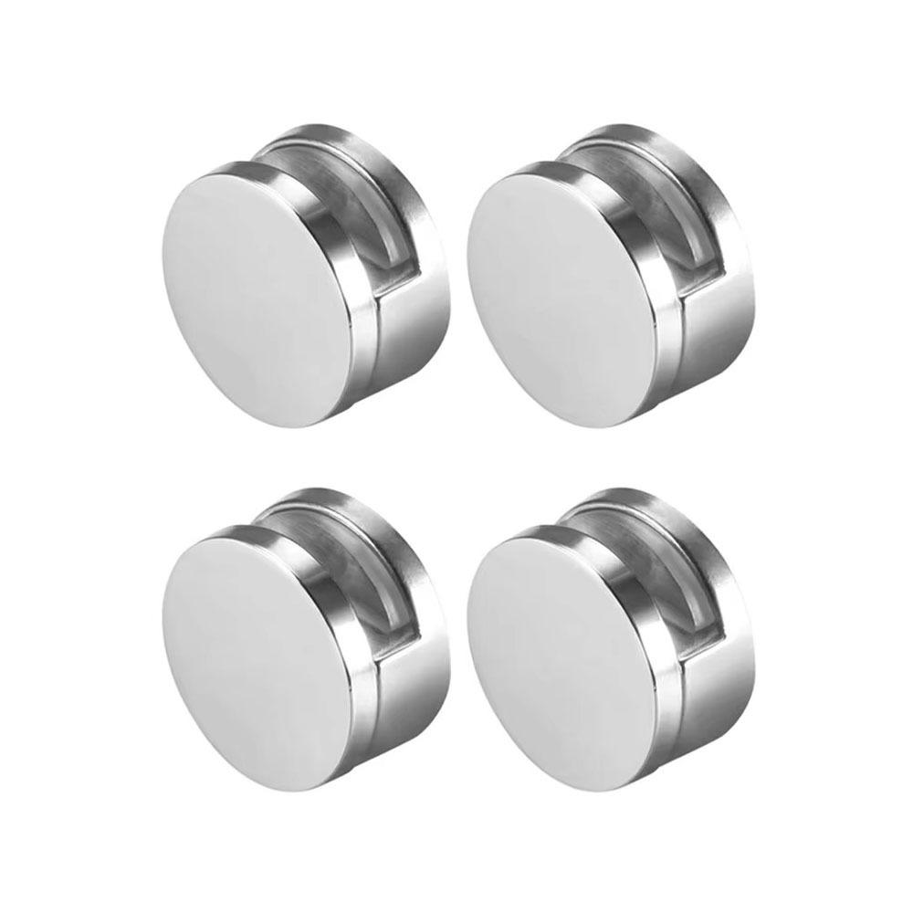 

Серебряный зажим для зеркала, круглые крепления для зеркал, новая фурнитура для кухонного шкафа No screw