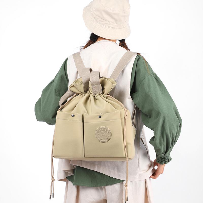 Drawstring Corset Backpack Lightweight Student Schoolbag