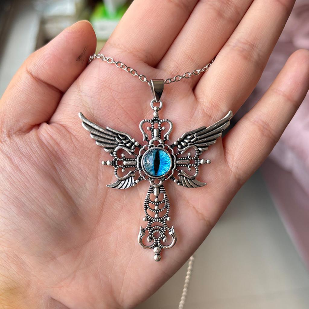 Natural Blue Devil's Eye Pendant Creative Devil's Necklace