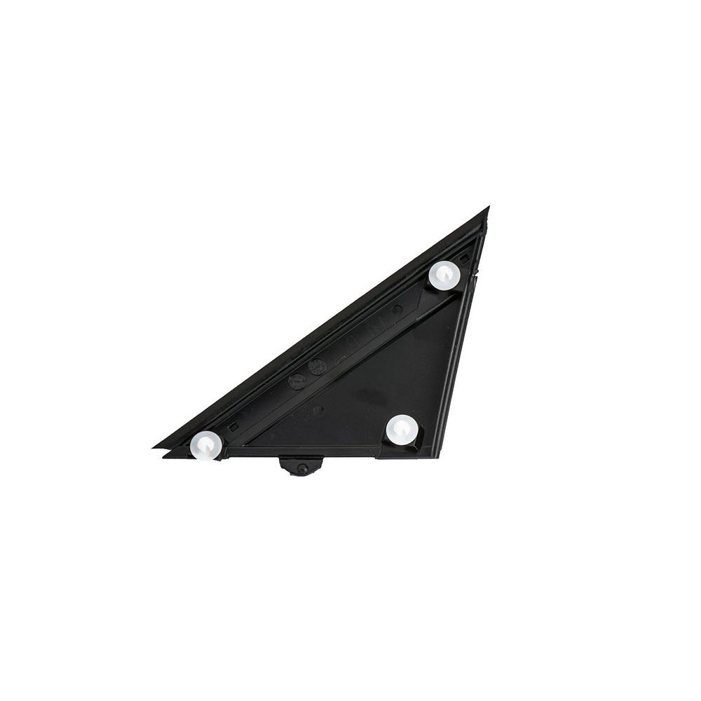For Fiat 500 2012-2017 Right Door Mirror Flag Triangle Cover Molding Gloss Black