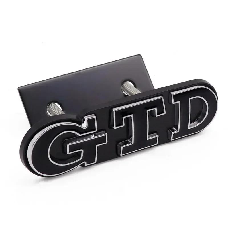 3D Metal Front Grille GTD Logo Emblem Rear Trunk Badge Stickers For apply toVolkswagen VW Golf 2 4 5 6 7 R MK2 MK3 MK4 Car Acces