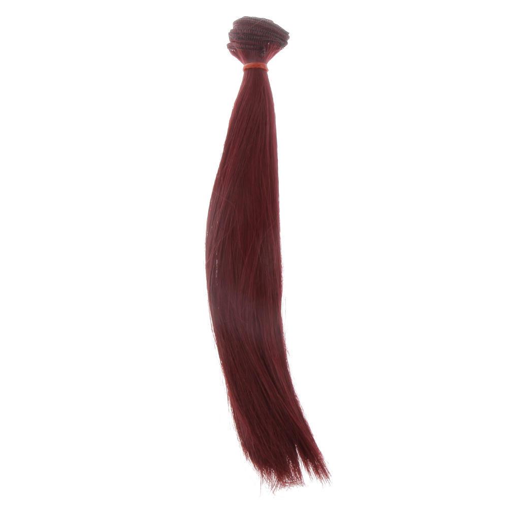 Fashion 25x100cm DIY straight hair wig wig 1/3 1/4 1/6 Kids Gifts Doll BJD SD repair Dolls  parts Girls Toys