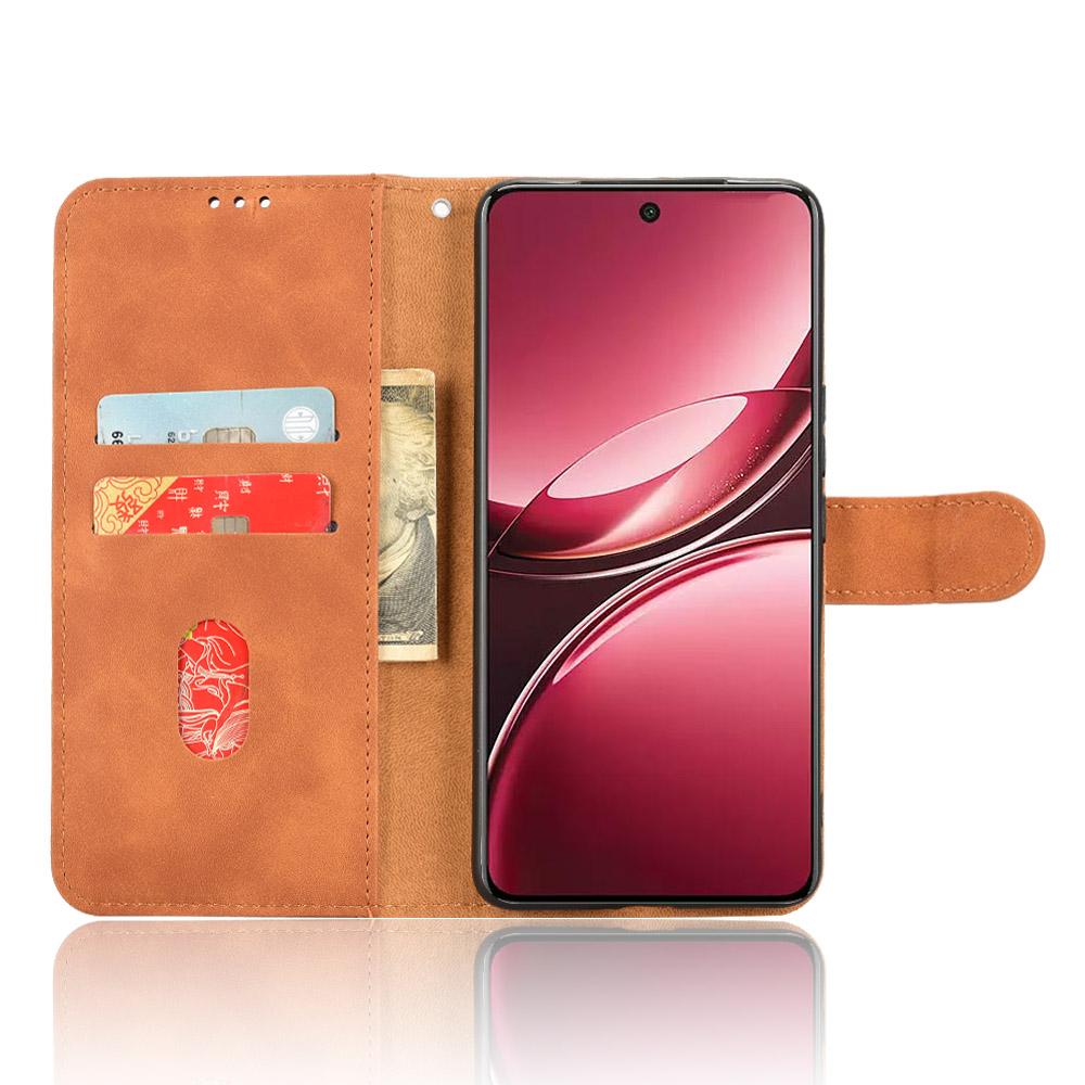 

For vivo V50 5G Leather Case Skin Feel Anti Drop Wallet Flip Phone Cover Black