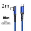 100W Fast Charging Type C Right Angle Cable High Speed Data Transfer Cord for Gamer Mobile Phone Charging Use