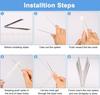 Stainless Steel Bird Repeller Pigeon Spikes Deterrent Wire Spikes Anti Bird Pigeon Squirrel Cat Repellent for Garden Fence Roof