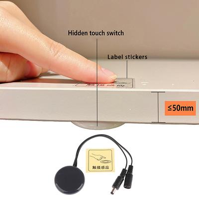 Dc12V 24V Träpanel Led Touchsensor Dimmerströmbrytare 5A 60W Dold Ytmonterad Strömbrytare För Led Ljusremsa Touchströmbrytare