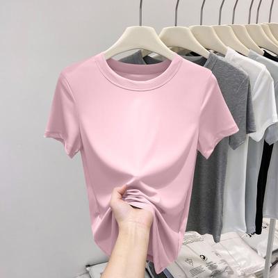 Women's Slim Fit Round Neck Short Sleeve T-Shirt - 2026 Summer Fashion Trend