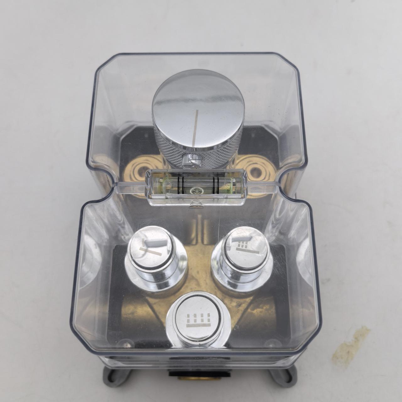 Pre-embedded Key Wall-mounted Double-top Spray Concealed Shower Set Concealed Ceiling Shower Head Set (as the picture,Copper)