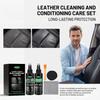 Kit Cura Pelle Detergente per Mobili Balsamo Sedili in Pelle Stivali Giacca Pulizia Profonda Set Impermeabilizzante Dettagli Auto Cura Auto
