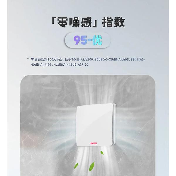 Anti-peeping Silent Exhaust Fan Bathroom Kitchen Window Type DC Variable Frequency Ventilation Fan