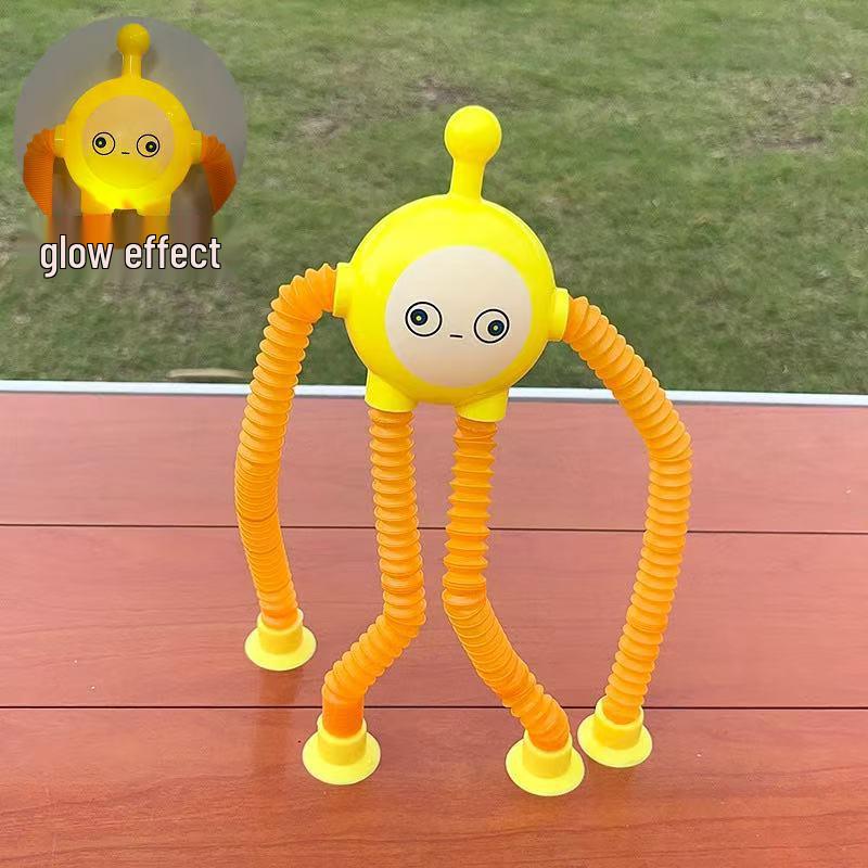 Extendable Luminous Giraffe Robot Toy - Creative Educational Cartoon for Kids