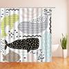 Funny Animal Print Shower Curtain Cute Cartoon Animal Bath Curtain For Bathroom Bathtub Bathing Cover Shower Curtains Home Decor