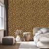 Animal Skin Wallpaper Gold, Ocher and Rust for Living Room and Bedroom 50x1000