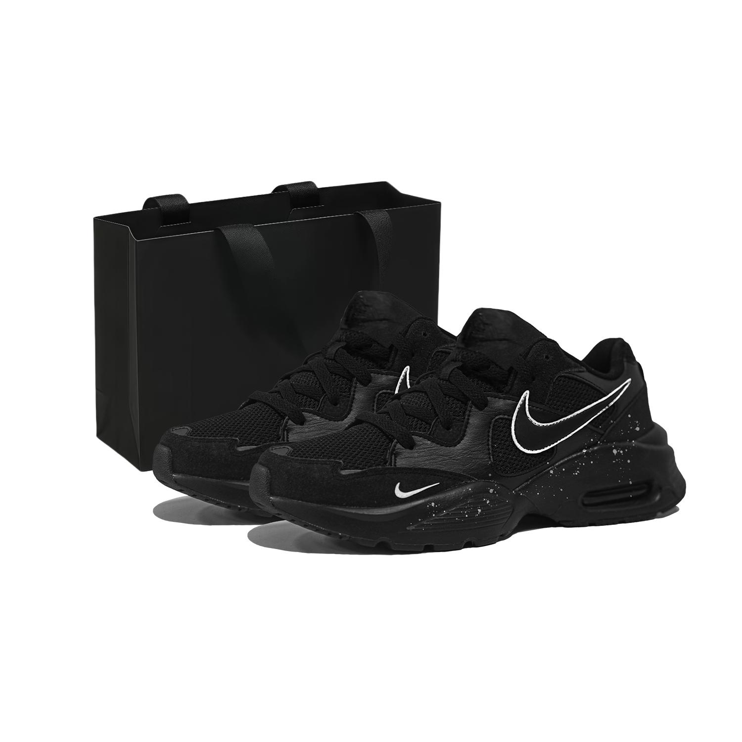 

Nike Air Max Fusion Abrasion Resistant Breathable Low top Running Shoes Men s Black White CJ1670-001(Team830-s-box) 38.5
