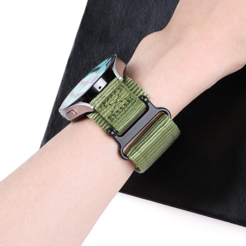 Nylon Quick-Release Hook-and-Loop Watch Band for Huawei GT3/4 - 20mm/22mm