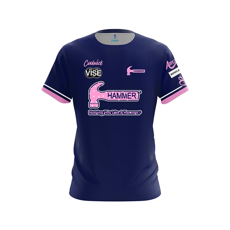 Neues Herren Hammer Eiswaffel-Kegel-Split-Print Bowling-Trikot Kurzarm Performance Sport-T-Shirt Fan Lässige Streetwear Oberteile