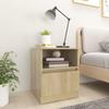 VidaXL Bedside Tables 2 Pcs Sonoma Oak 40x40x50 Cm Chipboard