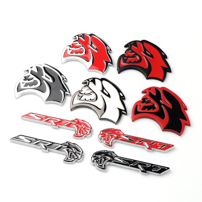 2Pcs 3D Metal Car Styling Body Door Trunk Emblem Badge Sticker Accessories