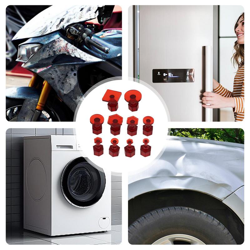 Glue Tabs For Dent Removal Multipurpose Car Body Dent Removal Glue Tabs Automobile Dent Repair Tool Reusable Dent Repair Tabs