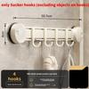 Heavy Duty Suction Cup Hook Set With Hooks For Bathroom Kitchen Wall Mountings