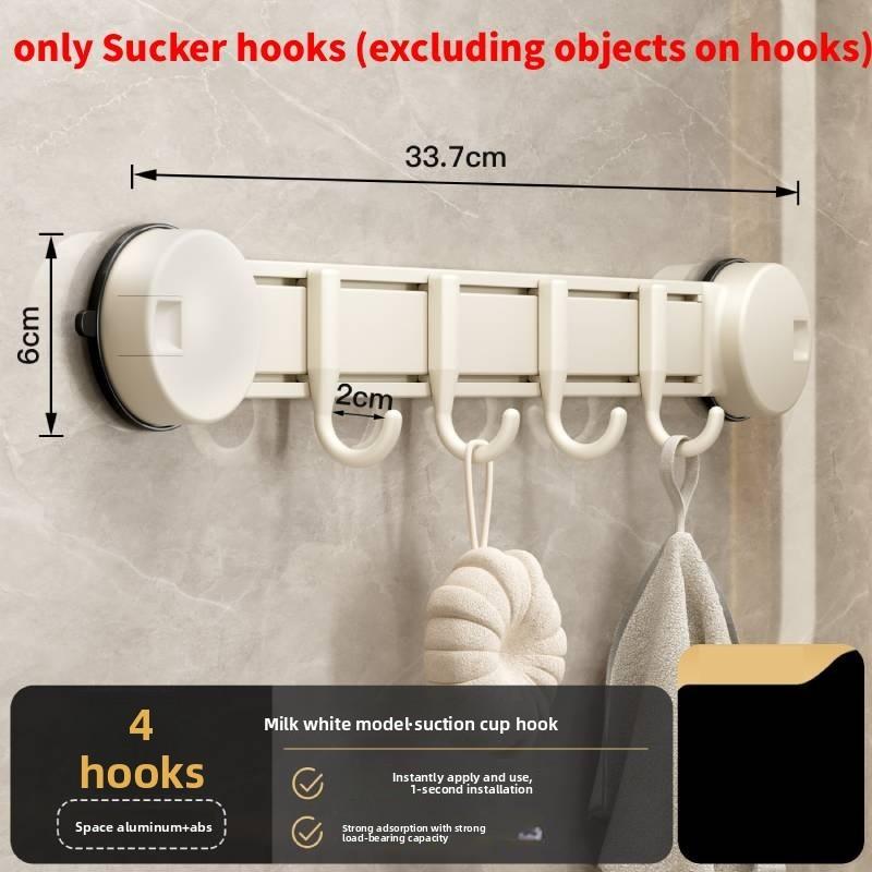 Heavy Duty Suction Cup Hook Set With Hooks For Bathroom Kitchen Wall Mountings